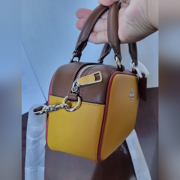 New Coach Mini Colorblock Satchel Like Browery - Picture 4 of 11